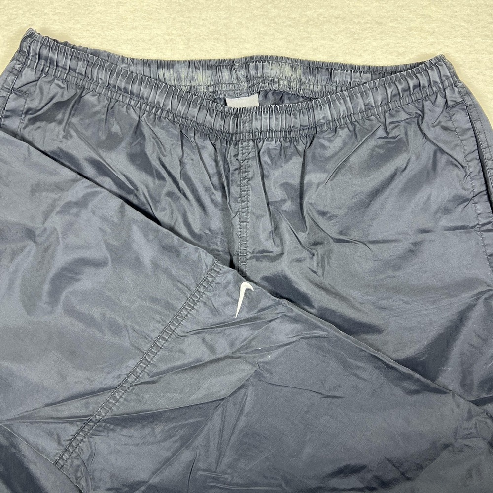 Vintage Nike Pants Mens Large Navy Nylon Windbreaker Track Joggers 90s